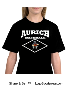 Kids Aurich Baseball Catcher T-Shirt Design Zoom