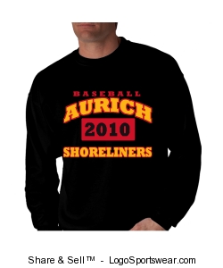 Black 2010 Shoreliners sweatshirt Design Zoom